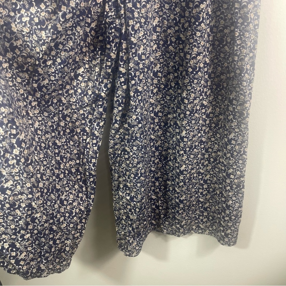 Vintage Gorgeous Flower Print Wide Leg Romper - Picture 4 of 5